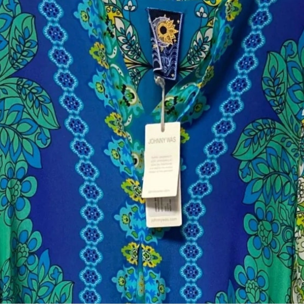 NWT Johnny Was Kahinu Dress S 💙 - Picture 13 of 14